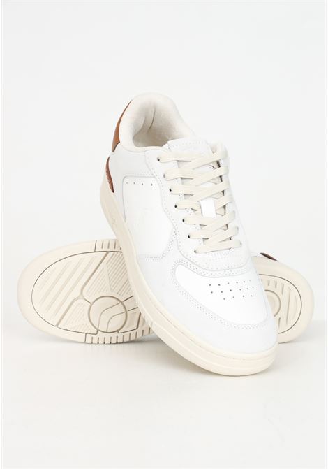 Sneakers bianche da uomo con logo RALPH LAUREN | 809945251001WHITE